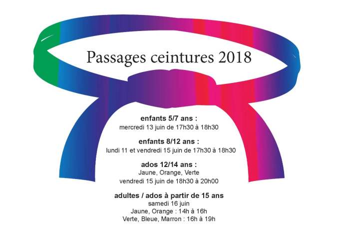 passage de grade 2018